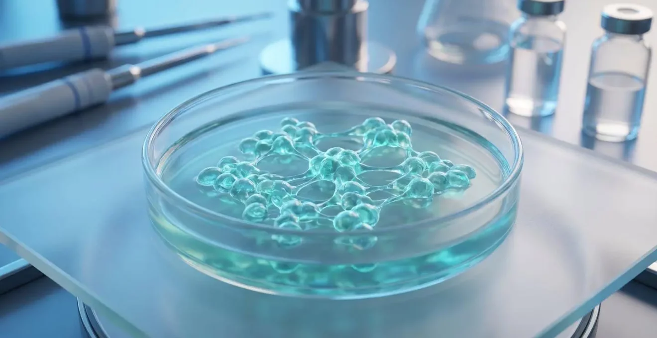Vue microscopique de cellules souches humaines utilisées en médecine régénérative pour le rajeunissement cutané