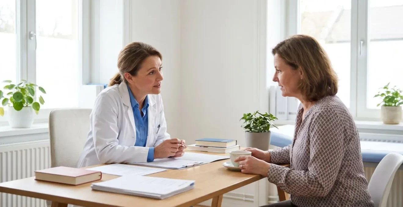 Médecin esthétique réalisant une consultation approfondie avec une patiente pour un protocole de médecine régénérative anti-âge